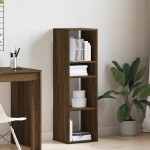 vidaXL Bibliotecă, stejar maro, 34x31x112 cm, lemn prelucrat