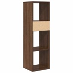 vidaXL Bibliotecă, stejar maro, 34x31x112 cm, lemn prelucrat