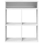 vidaXL Bibliotecă, alb, 66x31x80 cm, lemn prelucrat vidaXL Bibliotecă, alb, 66x31x80 cm, lemn prelucrat
