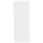 vidaXL Bibliotecă, alb, 66x31x80 cm, lemn prelucrat vidaXL Bibliotecă, alb, 66x31x80 cm, lemn prelucrat