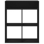vidaXL Dulap cu cărți negru 66x31x80 cm lemn prelucrat vidaXL Dulap cu cărți negru 66x31x80 cm lemn prelucrat