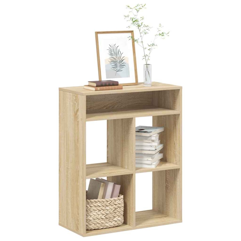 vidaXL Bibliotecă, stejar Sonoma, 66x31x80 cm, lemn prelucrat