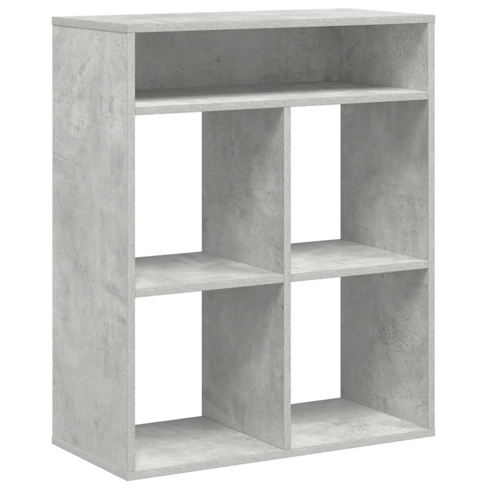 vidaXL Bibliotecă, gri beton, 66x31x80 cm, lemn prelucrat