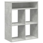 vidaXL Bibliotecă, gri beton, 66x31x80 cm, lemn prelucrat vidaXL Bibliotecă, gri beton, 66x31x80 cm, lemn prelucrat
