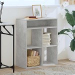 vidaXL Bibliotecă, gri beton, 66x31x80 cm, lemn prelucrat vidaXL Bibliotecă, gri beton, 66x31x80 cm, lemn prelucrat