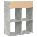 vidaXL Bibliotecă, gri beton, 66x31x80 cm, lemn prelucrat vidaXL Bibliotecă, gri beton, 66x31x80 cm, lemn prelucrat