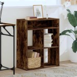 vidaXL Bibliotecă, stejar fumuriu, 66x31x80 cm, lemn prelucrat vidaXL Bibliotecă, stejar fumuriu, 66x31x80 cm, lemn prelucrat