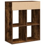 vidaXL Bibliotecă, stejar fumuriu, 66x31x80 cm, lemn prelucrat vidaXL Bibliotecă, stejar fumuriu, 66x31x80 cm, lemn prelucrat