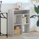 vidaXL Bibliotecă, gri sonoma, 66x31x80 cm, lemn prelucrat vidaXL Bibliotecă, gri sonoma, 66x31x80 cm, lemn prelucrat