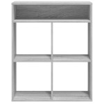vidaXL Bibliotecă, gri sonoma, 66x31x80 cm, lemn prelucrat vidaXL Bibliotecă, gri sonoma, 66x31x80 cm, lemn prelucrat