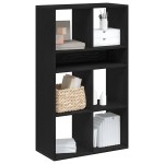 vidaXL Dulap cu cărți negru 66x31x112 cm lemn prelucrat vidaXL Dulap cu cărți negru 66x31x112 cm lemn prelucrat