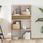 vidaXL Bibliotecă, stejar Sonoma, 66x31x112 cm, lemn prelucrat vidaXL Bibliotecă, stejar Sonoma, 66x31x112 cm, lemn prelucrat