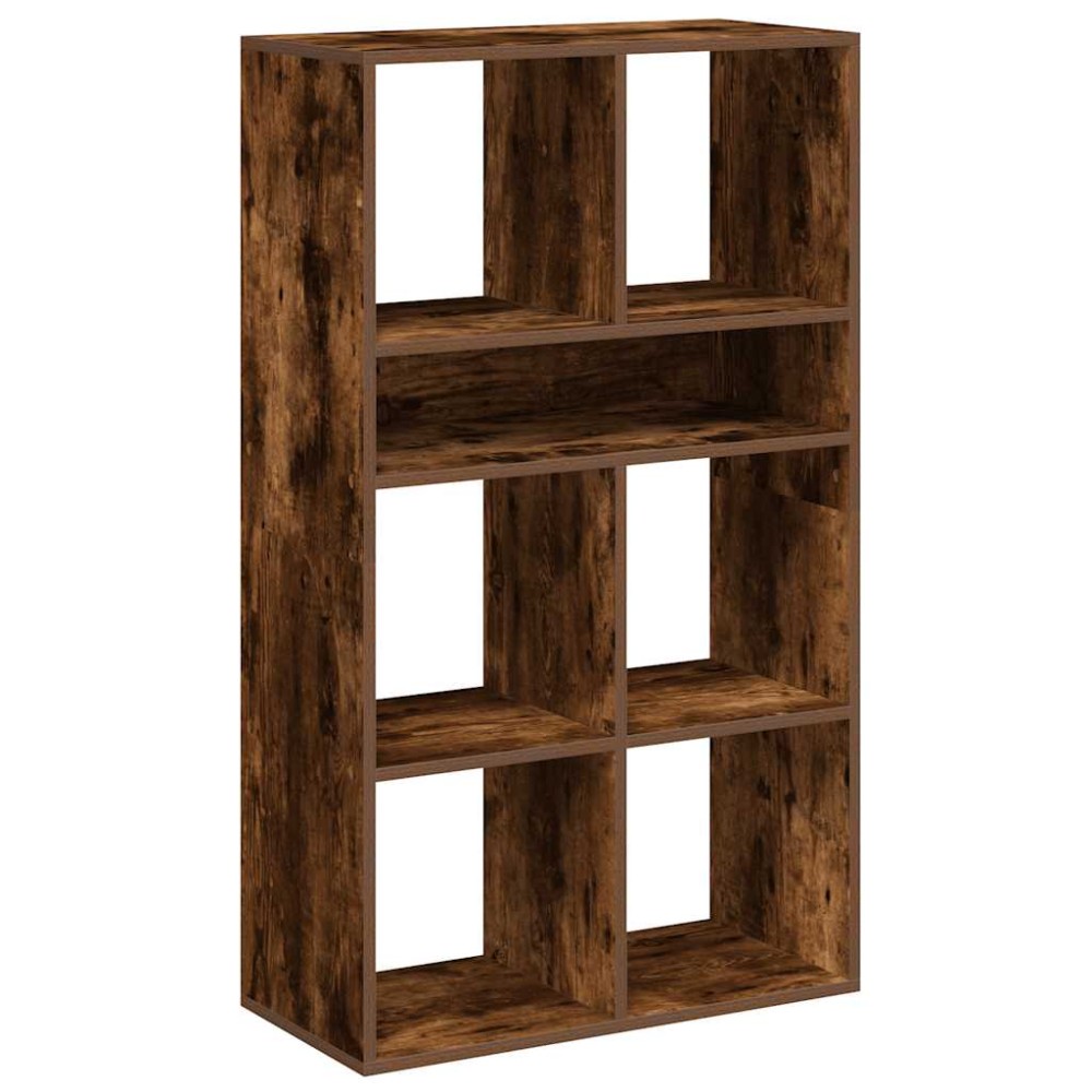 vidaXL Bibliotecă, stejar fumuriu, 66x31x112 cm, lemn prelucrat