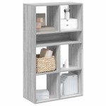 vidaXL Bibliotecă, gri sonoma, 66x31x112 cm, lemn prelucrat vidaXL Bibliotecă, gri sonoma, 66x31x112 cm, lemn prelucrat