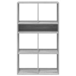 vidaXL Bibliotecă, gri sonoma, 66x31x112 cm, lemn prelucrat vidaXL Bibliotecă, gri sonoma, 66x31x112 cm, lemn prelucrat