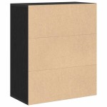 vidaXL Dulap cu cărți negru 60x30x71,5 cm lemn prelucrat vidaXL Dulap cu cărți negru 60x30x71,5 cm lemn prelucrat