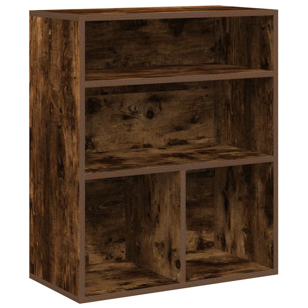 vidaXL Bibliotecă, stejar fumuriu, 60x30x71,5 cm, lemn prelucrat