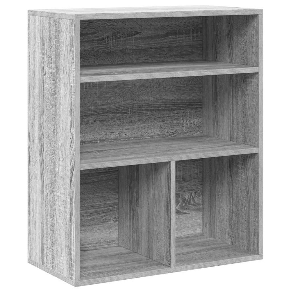 vidaXL Bibliotecă, gri sonoma,60x30x71,5 cm, lemn prelucrat