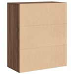 vidaXL Bibliotecă, stejar maro, 60x30x71,5 cm, lemn prelucrat vidaXL Bibliotecă, stejar maro, 60x30x71,5 cm, lemn prelucrat