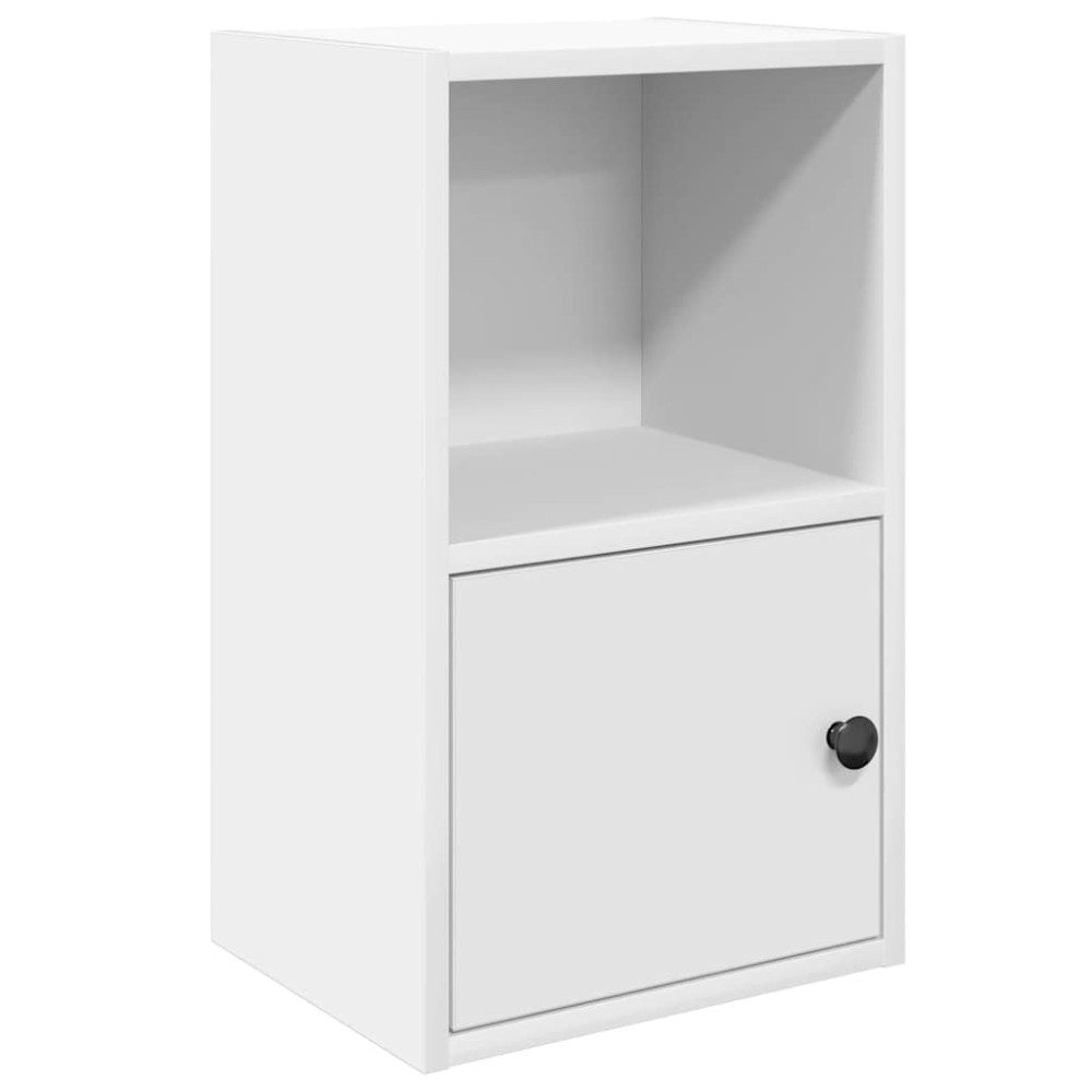 vidaXL Bibliotecă, alb, 31x24x52 cm, lemn prelucrat