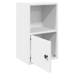 vidaXL Bibliotecă, alb, 31x24x52 cm, lemn prelucrat vidaXL Bibliotecă, alb, 31x24x52 cm, lemn prelucrat