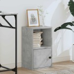 vidaXL Bibliotecă, gri beton, 31x24x52 cm, lemn prelucrat vidaXL Bibliotecă, gri beton, 31x24x52 cm, lemn prelucrat