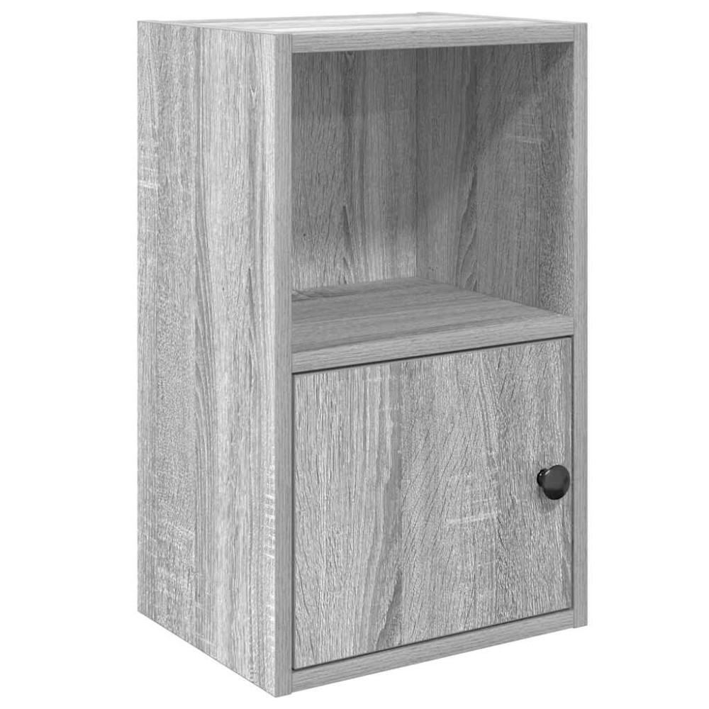 vidaXL Bibliotecă, gri sonoma, 31x24x52 cm, lemn prelucrat