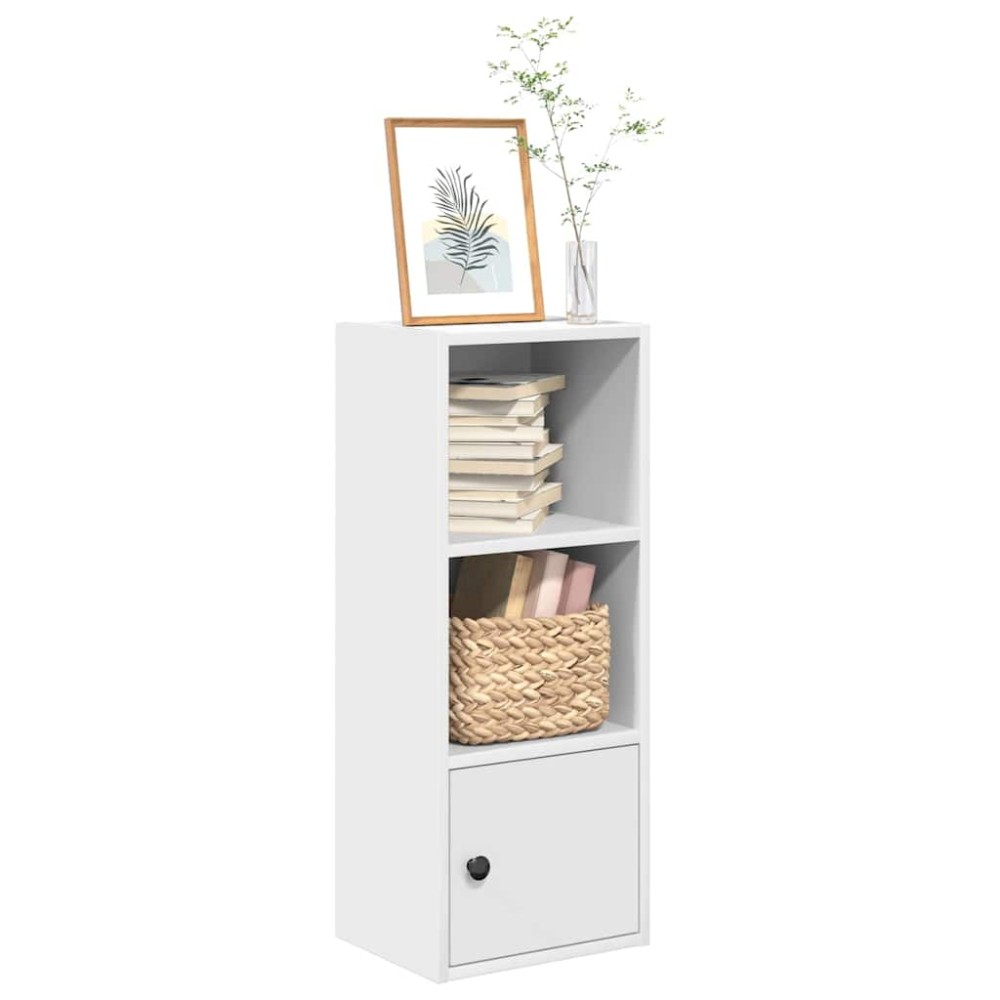 vidaXL Bibliotecă, alb, 31x24x77 cm, lemn prelucrat