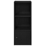 vidaXL Bibliotecă Stejar negru 31x24x77 cm Lemn prelucrat vidaXL Bibliotecă Stejar negru 31x24x77 cm Lemn prelucrat