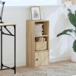 vidaXL Bibliotecă, stejar sonoma, 31x24x77 cm, lemn prelucrat vidaXL Bibliotecă, stejar sonoma, 31x24x77 cm, lemn prelucrat
