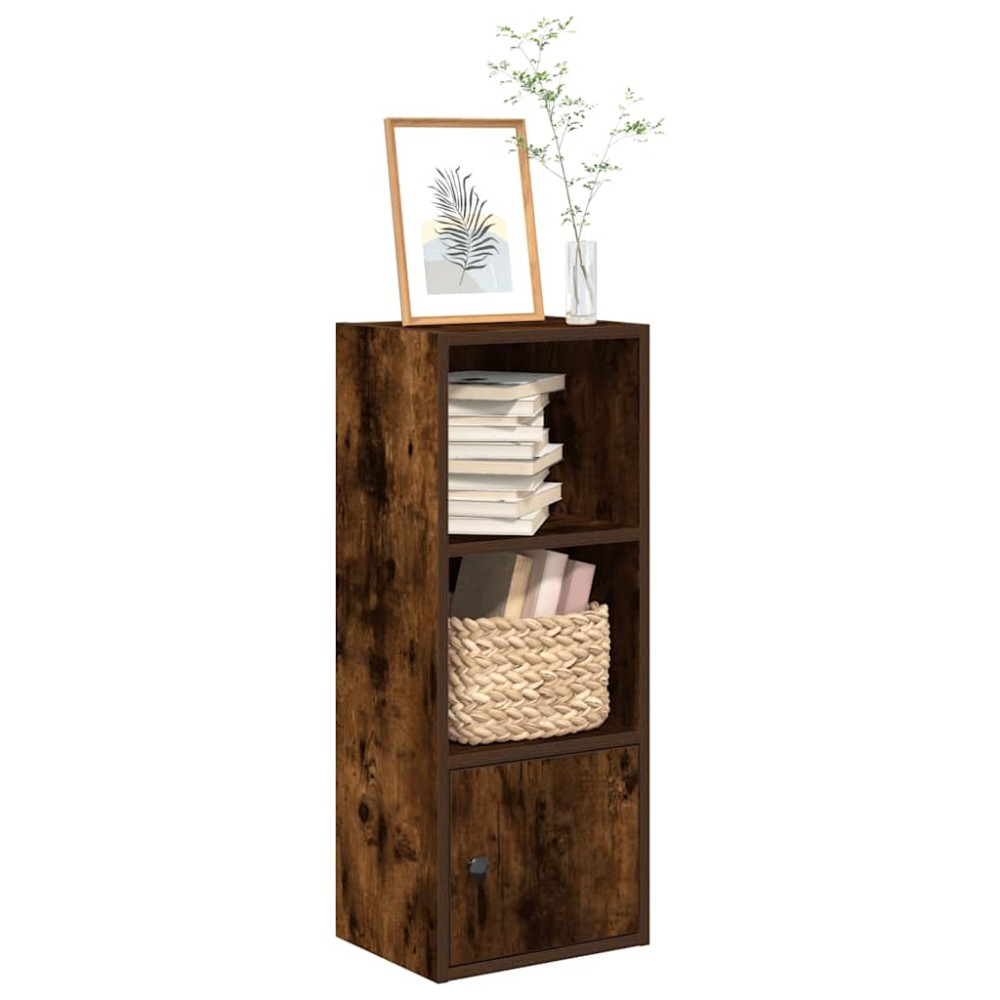 vidaXL Bibliotecă, stejar fumuriu, 31x24x77 cm, lemn prelucrat
