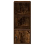 vidaXL Bibliotecă, stejar fumuriu, 31x24x77 cm, lemn prelucrat vidaXL Bibliotecă, stejar fumuriu, 31x24x77 cm, lemn prelucrat