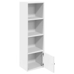 vidaXL Bibliotecă, alb, 31x24x102 cm, lemn prelucrat vidaXL Bibliotecă, alb, 31x24x102 cm, lemn prelucrat