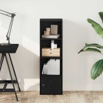 vidaXL Bibliotecă Stejar negru 31x24x102 cm Lemn prelucrat vidaXL Bibliotecă Stejar negru 31x24x102 cm Lemn prelucrat