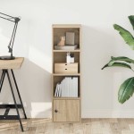 vidaXL Bibliotecă, stejar sonoma, 31x24x102 cm, lemn prelucrat vidaXL Bibliotecă, stejar sonoma, 31x24x102 cm, lemn prelucrat