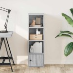 vidaXL Bibliotecă, gri sonoma, 31x24x102 cm, lemn prelucrat vidaXL Bibliotecă, gri sonoma, 31x24x102 cm, lemn prelucrat