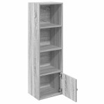 vidaXL Bibliotecă, gri sonoma, 31x24x102 cm, lemn prelucrat vidaXL Bibliotecă, gri sonoma, 31x24x102 cm, lemn prelucrat