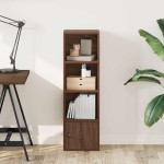 vidaXL Bibliotecă, stejar maro, 31x24x102 cm, lemn prelucrat