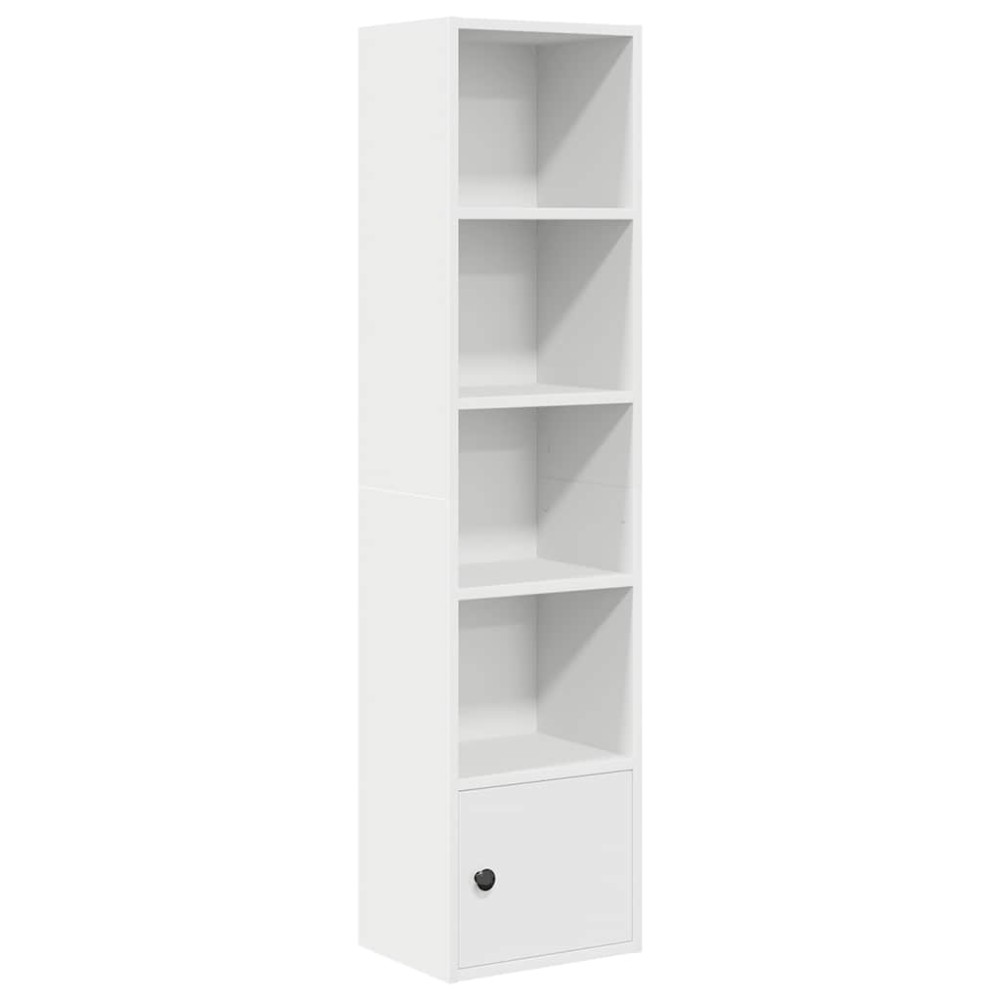 vidaXL Bibliotecă, alb, 31x24x127 cm, lemn prelucrat