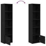 vidaXL Bibliotecă Stejar negru 31x24x127 cm Lemn prelucrat vidaXL Bibliotecă Stejar negru 31x24x127 cm Lemn prelucrat
