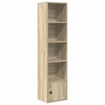 vidaXL Bibliotecă, stejar sonoma, 31x24x127 cm, lemn prelucrat vidaXL Bibliotecă, stejar sonoma, 31x24x127 cm, lemn prelucrat