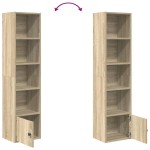 vidaXL Bibliotecă, stejar sonoma, 31x24x127 cm, lemn prelucrat vidaXL Bibliotecă, stejar sonoma, 31x24x127 cm, lemn prelucrat