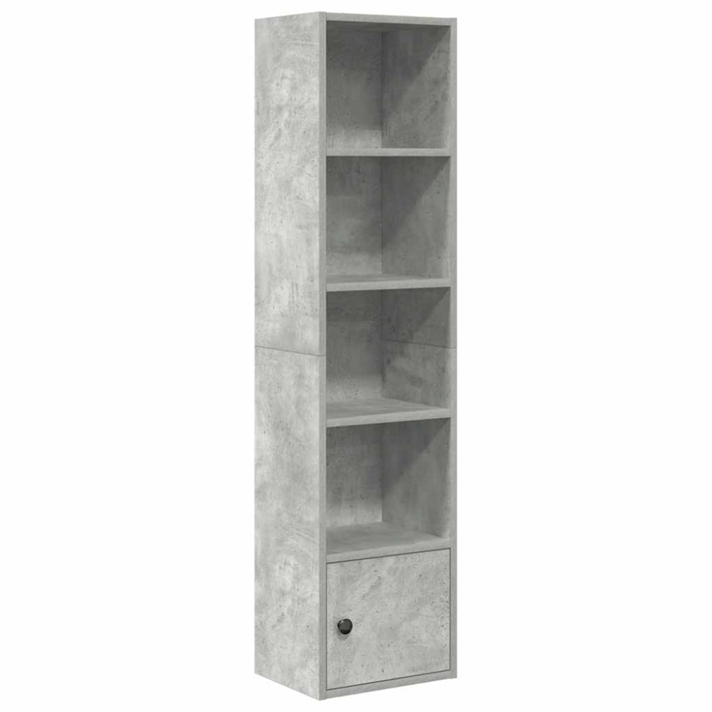 vidaXL Bibliotecă, gri beton, 31x24x127 cm, lemn prelucrat