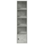 vidaXL Bibliotecă, gri beton, 31x24x127 cm, lemn prelucrat vidaXL Bibliotecă, gri beton, 31x24x127 cm, lemn prelucrat