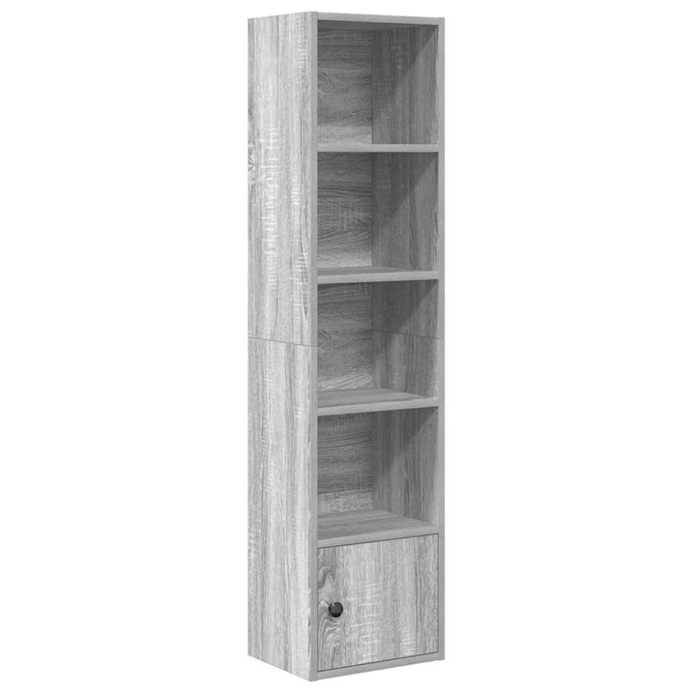 vidaXL Bibliotecă, gri sonoma, 31x24x127 cm, lemn prelucrat