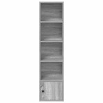 vidaXL Bibliotecă, gri sonoma, 31x24x127 cm, lemn prelucrat vidaXL Bibliotecă, gri sonoma, 31x24x127 cm, lemn prelucrat