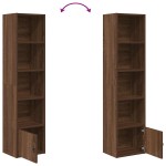 vidaXL Bibliotecă, stejar maro, 31x24x127 cm, lemn prelucrat