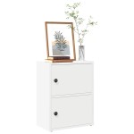 vidaXL Bibliotecă, alb, 40x24x52 cm, lemn prelucrat vidaXL Bibliotecă, alb, 40x24x52 cm, lemn prelucrat