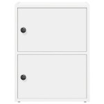 vidaXL Bibliotecă, alb, 40x24x52 cm, lemn prelucrat vidaXL Bibliotecă, alb, 40x24x52 cm, lemn prelucrat