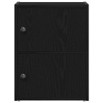 vidaXL Bibliotecă Stejar negru 40x24x52 cm Lemn prelucrat vidaXL Bibliotecă Stejar negru 40x24x52 cm Lemn prelucrat